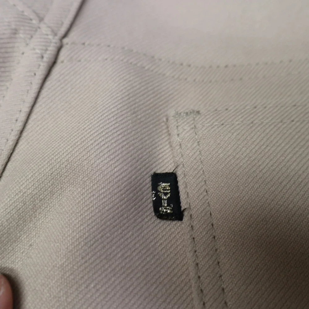 Levi's Pants Mens‎ 32x27 Beige Action Slacks  Black Tab Straight Leg Classic